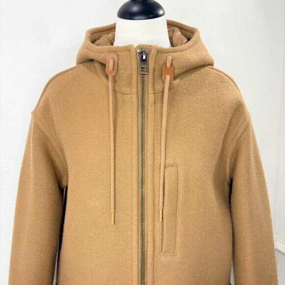 Madewell Size XS Lynnford Coat Wool Cashmere Blend Insuluxe Fabric Classic Camel - Picture 4 of 16